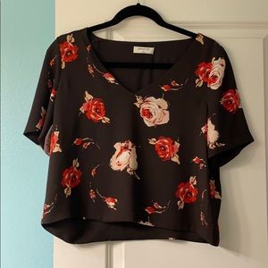 Babaton floral crop top